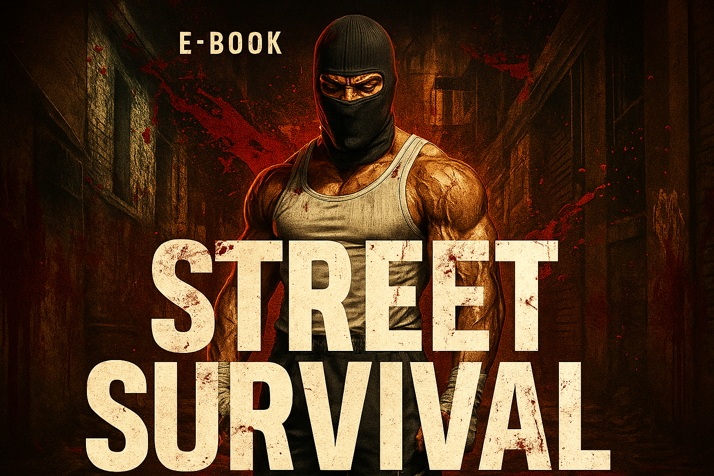 Book cover of 'Street Survival' by Henri Jones featuring a masked figure.